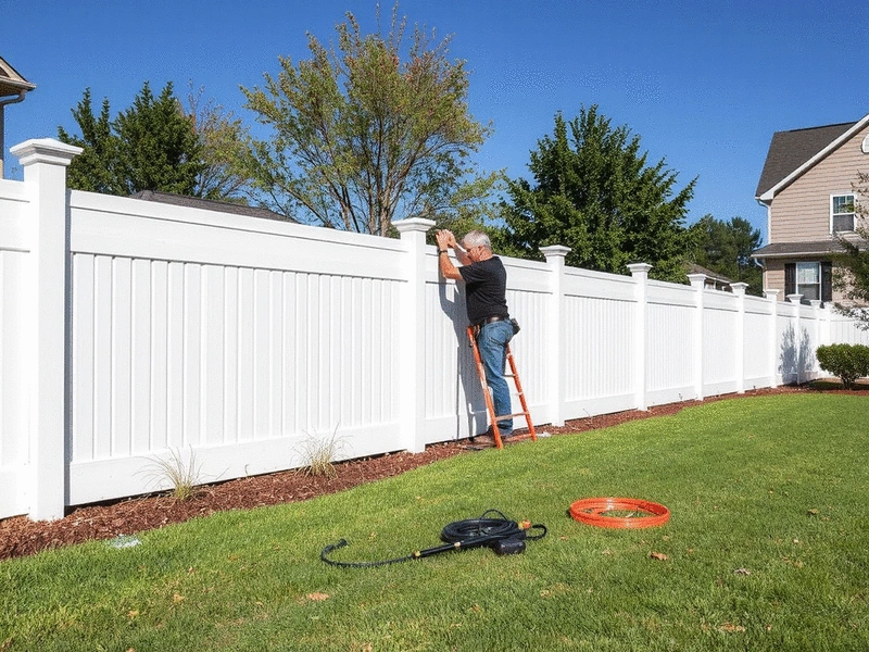 Vinyl Fence Installation in Hayes Barton, Raleigh