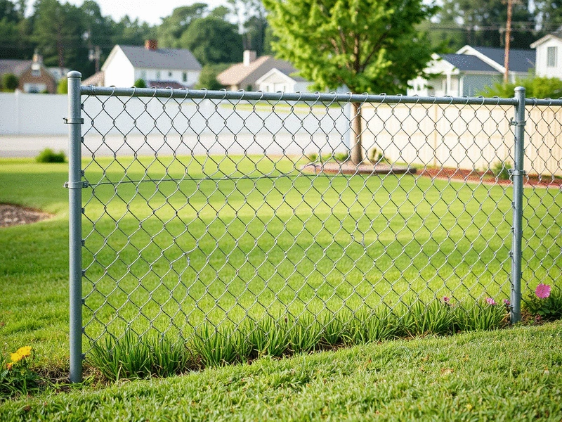 Chain Link Fencing in Crabtree Valley, Raleigh