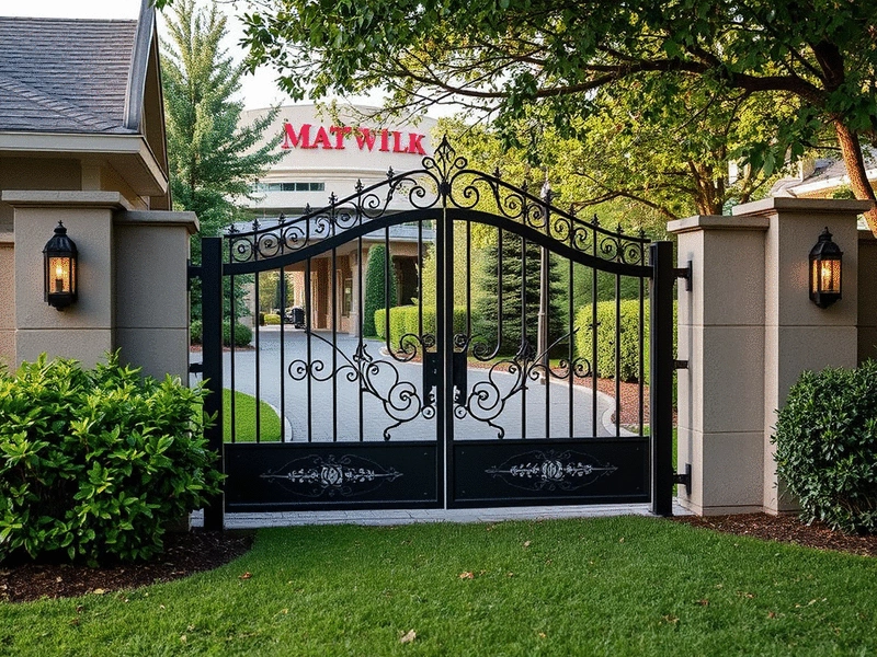 Custom Gate Installation Near Crabtree Valley Mall, Raleigh